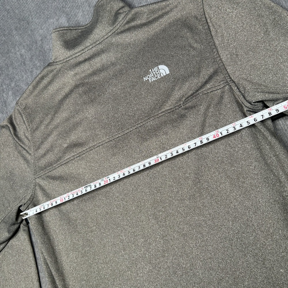 The North Face Quarter Zip Pullover Gray Heathered Active Top Mens Small - Picture 3 of 5